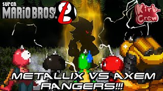 13 SemiSuper Metallix VS Axem Rangers X  KirbCrew [upl. by Nedla]