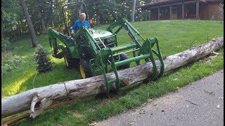 Westendorf Brush Crusher  John Deere 2038r  101 [upl. by Marala]