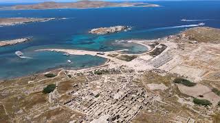 Delos Island Greece Drone 4K [upl. by Eniamsaj]