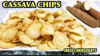 GAWIN MO TO SA CASSAVA NAPAKA CRISPY AND CRUNCHY BEST FOR SNACKSHOW TO MAKE CASSAVA CHIPS [upl. by Ettennaej]