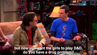 The Big Bang Theory  Howards Impressions of CagePacinoWalkenSubtitled [upl. by Ardnaxila]