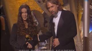 Alanis Morissette accepting the GRAMMY for Album Of The Year at the 1996 GRAMMY Awards  GRAMMYs [upl. by Ward]