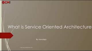 what is SOA Service Oriented Architecture  By Viswateja [upl. by Nysilla]