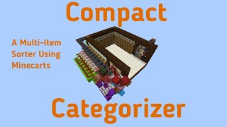 Compact Categorizer A multi item sorting system using minecarts [upl. by Topliffe]