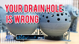 Chitubox Masterclass Resin Printing How To Place Drain Hole [upl. by Enimzaj]