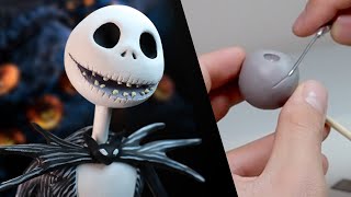 Sculpting JACK SKELLINGTON from The Nightmare Before Christmas Polymer Clay Timelapse  Ace of Clay [upl. by Winnifred]