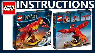 LEGO Instructions  Fawkes Dumbledore’s Phoenix  76394  LEGO Harry Potter 2021 [upl. by Lough350]