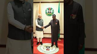 PM Modi meets with Nigerian President Bola Ahmed Tinubu  shorts [upl. by Grous]