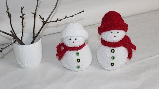 DIY Schneemänner aus Socken  Snowmen socks [upl. by Dawaj495]