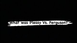 Plessy vs Ferguson case Interview artsamphumanities [upl. by Kittie]