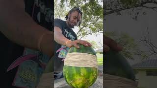 Will 1000 Rubber Bands Crush A Watermelon [upl. by Seiber]