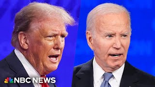 Watch the first 2024 presidential debate between Biden and Trump [upl. by Aihsas]