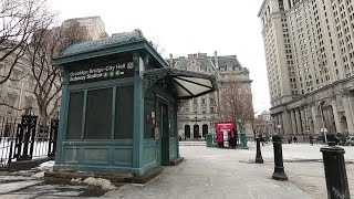 New York City Subway IRT Lexington Avenue Line at Brooklyn Bridge–City Hall [upl. by Nyvets]