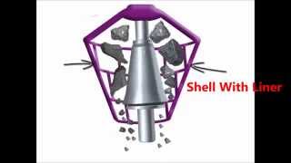 How does Gyratory Crusher Works  Mineral Processing  Gyratory Crusher Animation Working Principle [upl. by Betteann278]