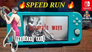 Resident Evil 4 Nintendo Switch Lite Speed Run  Separate Ways  Sin Objetos Especiales [upl. by Us59]