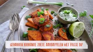 RECEPTVIDEO Krokante Zoete aardappel [upl. by Defant255]