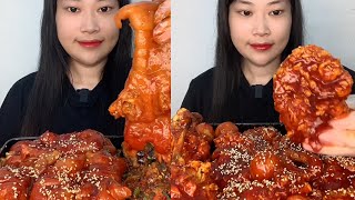 ASMR EP 1195 Mukbang 🔥 Fried food Noodles Delicious Pork eating show Eating Sound [upl. by Lletnuahs945]