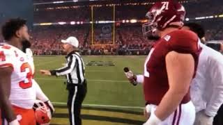 Coin Flip Alabama vs Clemson National College Football Championship [upl. by Otrebcire]