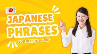 50 common Japanese phrases  Learn Japanese phrases for beginners [upl. by Dickie]