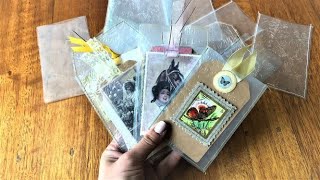 Faux Glassine Bags from Cereal Box Liners  DIY Tutorial EASY [upl. by Danyluk]