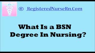 What Is a BSN Degree in Nursing Nurse Sarah QampA [upl. by Assyn]