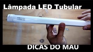 Lâmpada tubular LED  Como instalar [upl. by Pufahl]