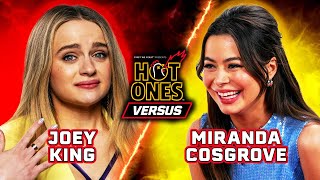 Joey King vs Miranda Cosgrove  Hot Ones Versus [upl. by Catlee]