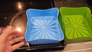 Silicone Air Fryer Liners For Easy Cleaning Honest Review [upl. by Campagna]