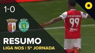 Braga 10 Sporting  Resumo  SPORT TV [upl. by Notfa304]