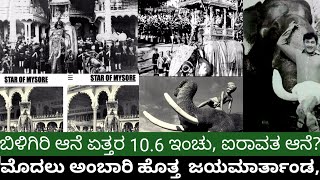 ಜಯಮಾರ್ತಾಂಡಬಿಳಿಗಿರಿ ಐರಾವತ ಹಾಗೆ ರಾಜೇಂದ್ರ ಆನೆಗಳ ಇತಿಹಾಸjaya marthanda airavatha biligiri elephant [upl. by Yelsiap480]