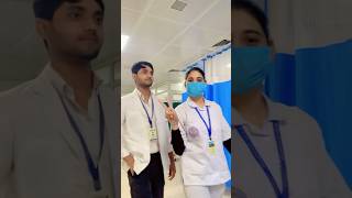 Bsc nursing students college duty hospital parctice saddamnursingvlog [upl. by Araldo11]