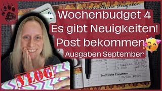 SPAREN Wochenabschluss 4 Septemberbudget 🤩 ANKÜNDIGUNG amp POST umschlagmethode budgetplanung vlog [upl. by Ahsirak]