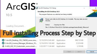 ArcGIS 105 Complete Software installation [upl. by Ahsikin200]