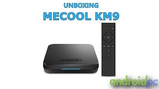 Unboxing Mecool KM9 con Android TV SoC S905x2 y 4GB RAM [upl. by Dier]