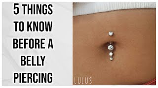 5 Things To Know Before Getting A Navel Piercing [upl. by Hecht]