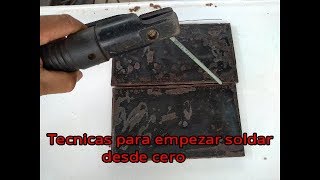 Tecnicas basicas para APRENDER A SOLDAR con electrodo [upl. by Kavita425]