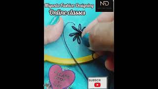 Diploma in Fashion Design with Certificate  Hand Embroidery Stitching  Learn Online class  140 [upl. by Obau]