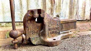 Vintage Record 84 Vice  Vise Restoration  Copper Jaw and Mirror Finish [upl. by Hesketh]