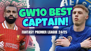 BEST GW10 FPL CAPTAIN 🙌 Fantasy Premier League Tips 2425 [upl. by Elleyoj]