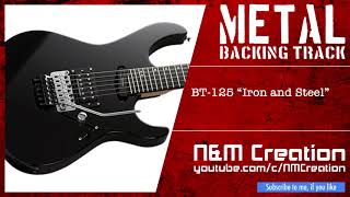 Powerful Heavy Metal Backing Track in C♯m  BT125 [upl. by Fidellas998]