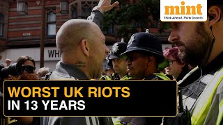 UK AntiImmigration Protests Hundreds Arrested As UK Sees Worst Riots In 13 Years [upl. by Francisca]