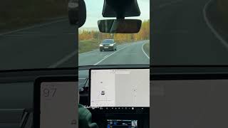 Como é um tesla em movimento  carros carro car tesla [upl. by Assele901]