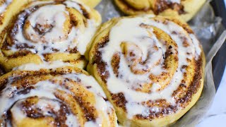 Cinnamon Rolls Recipe  Cinnabon Classic  Zamung Dastarkhwan [upl. by Nixie]