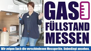 Gasmessgeräte f Gasflaschen in Wohnmobilen Wohnwagen GasflaschenFüllstandskontrolle [upl. by Keeley]