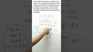 Numerical on joules heating effect  Heating effect of electric current [upl. by Alemac]