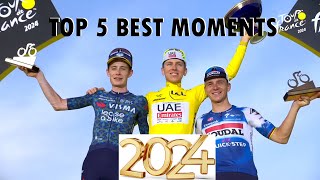 2024 Cycling season  Top5 best moments [upl. by Eintihw]