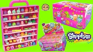 Surprise Mystery Blind Bag Shopkins Season 4 Full Box amp Collectors Display Case  Cookieswirlc Video [upl. by Emelun]