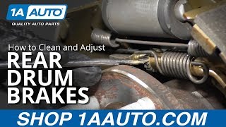 How to Clean and Adjust Rear Drum Brakes [upl. by Regdor]