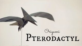 How to make an Origami Pterodactyl  Pteranodon Tadashi Mori [upl. by Alegnatal474]