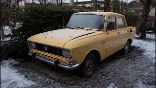 Starting 1978 Moskvich 2140 After 20 Years  Test Drive [upl. by Aivek]